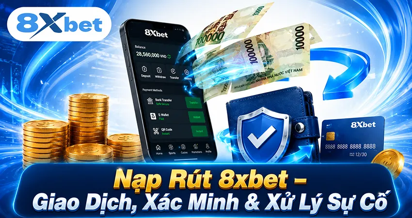 Nạp Rút 8xbet – Giao Dịch, Xác Minh & Xử Lý Sự Cố